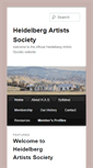 Mobile Screenshot of heidelbergartistssociety.org.au