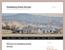 Tablet Screenshot of heidelbergartistssociety.org.au